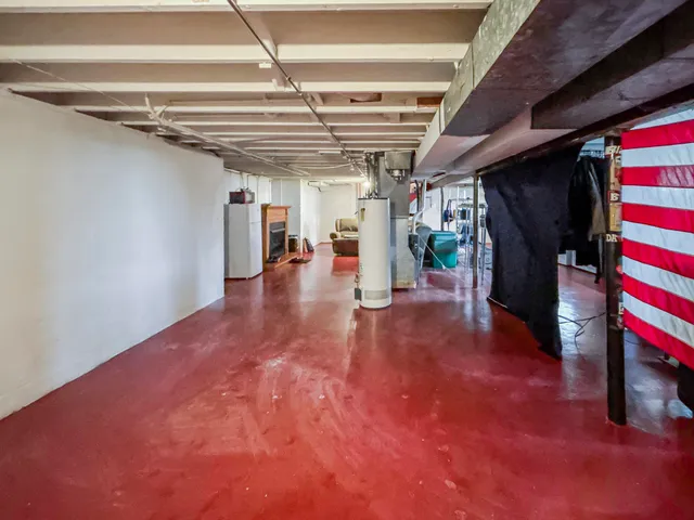 a view of storage and utility room