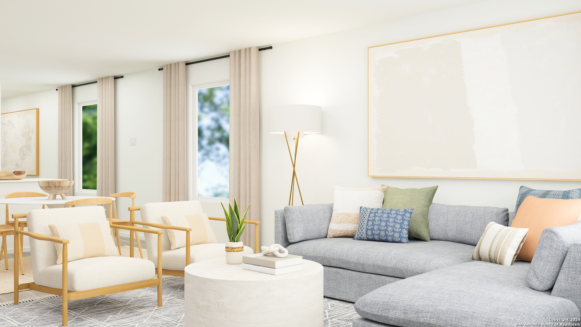 5966 Sliding Way Von Ormy, TX 78073 - Photo 19 of 24 a living room with furniture and a large window