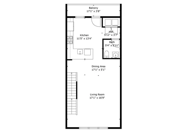 a picture of a bench in front of a wall