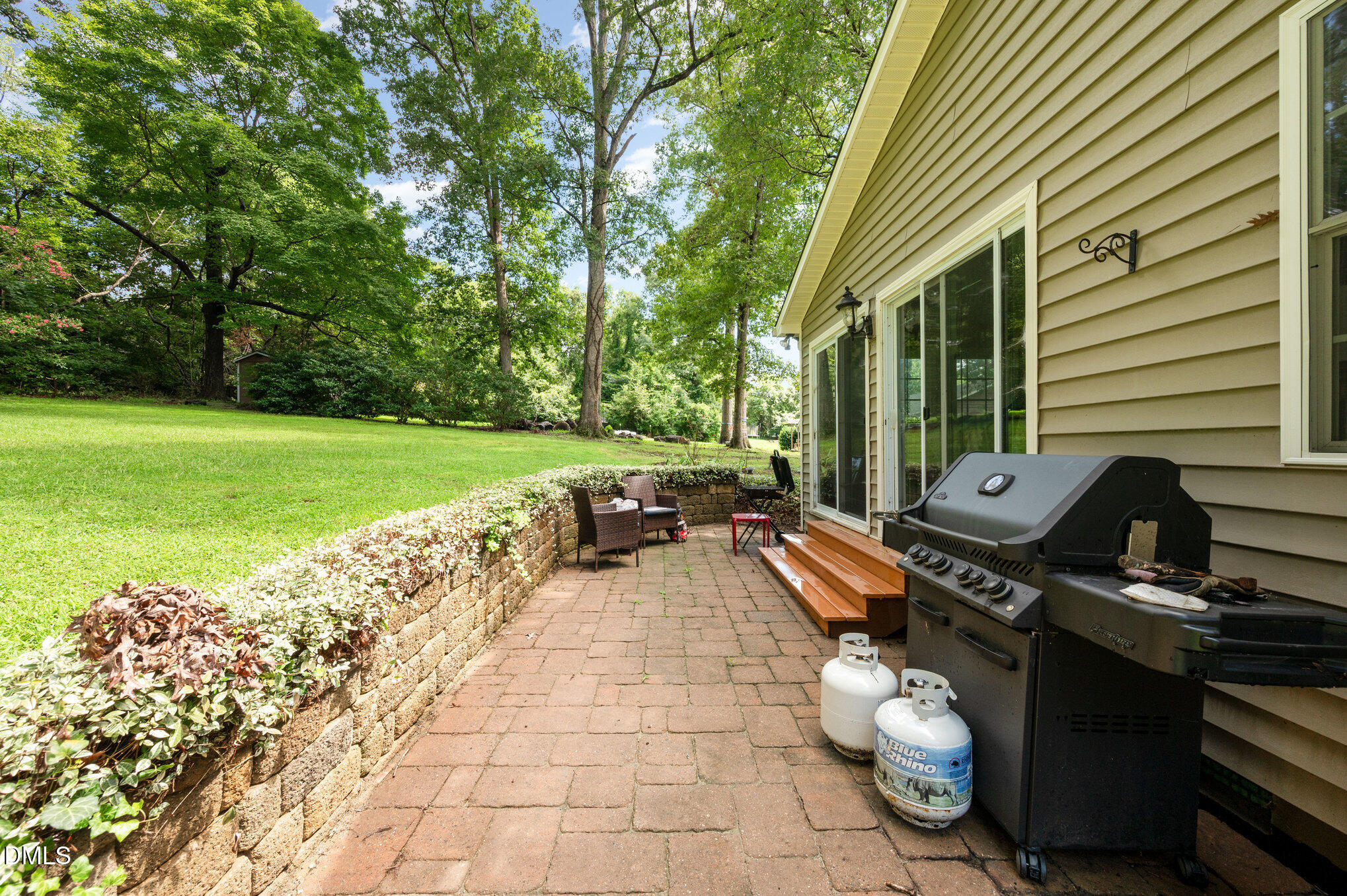 13018 Meadow Ridge Drive Rougemont, NC 27572 - Photo 23 of 26 a view of a patio with chairs and plants