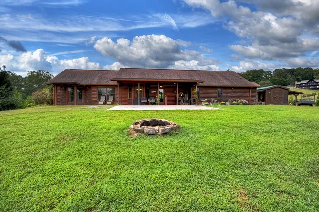 a view of a big yard