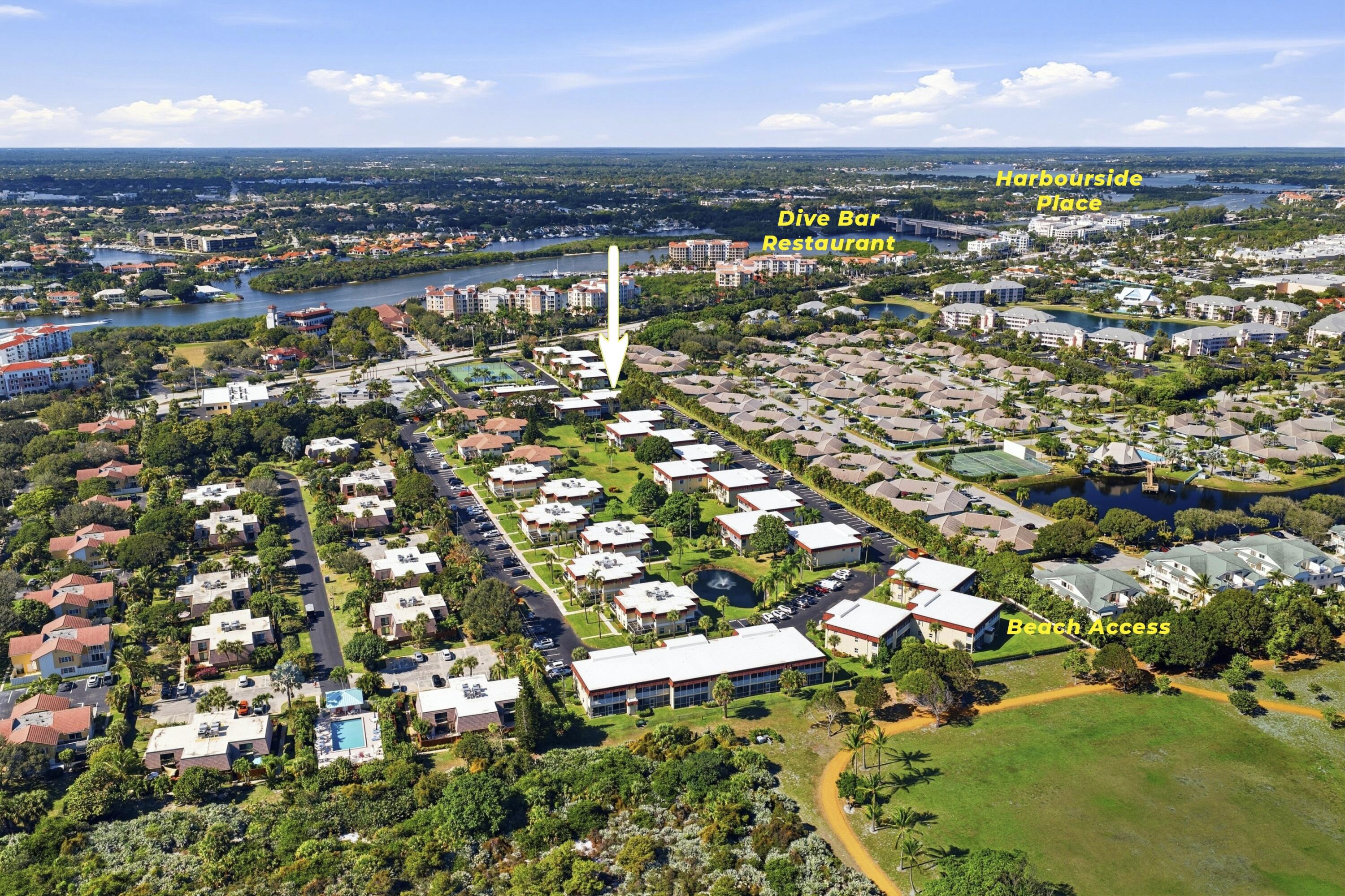 717 Highway 1, Unit 201 Jupiter, FL 33477 - Photo 22 of 31 an aerial view of a city with lots of residential buildings