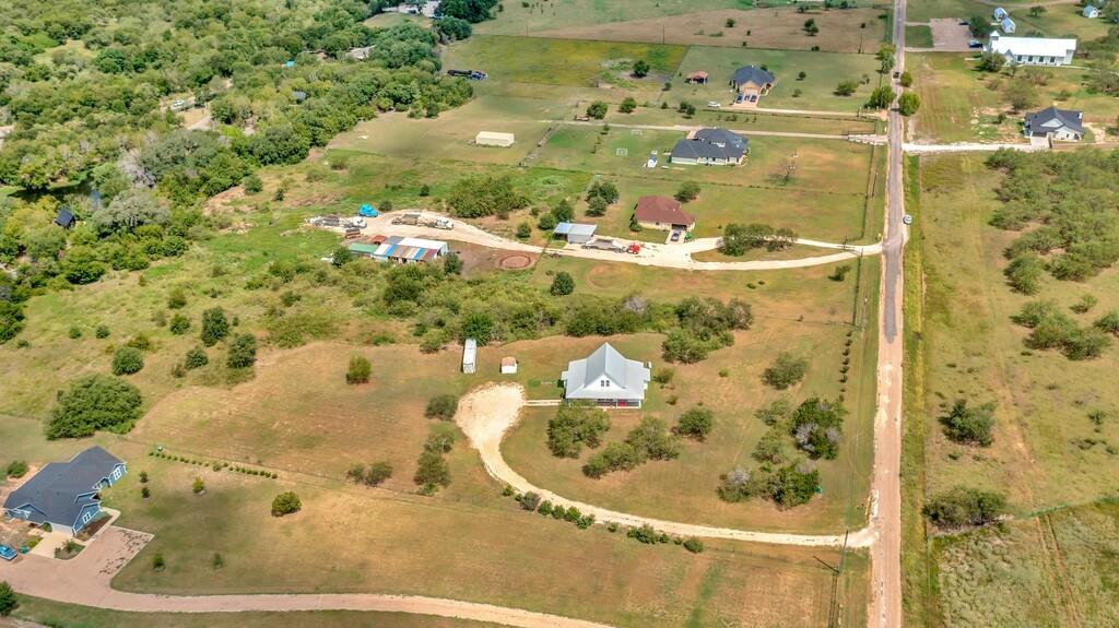 109 Springfield Lane Waco, TX 76705 - Photo 37 of 39 Aerial view of property and surrounding area featuring rural landscape