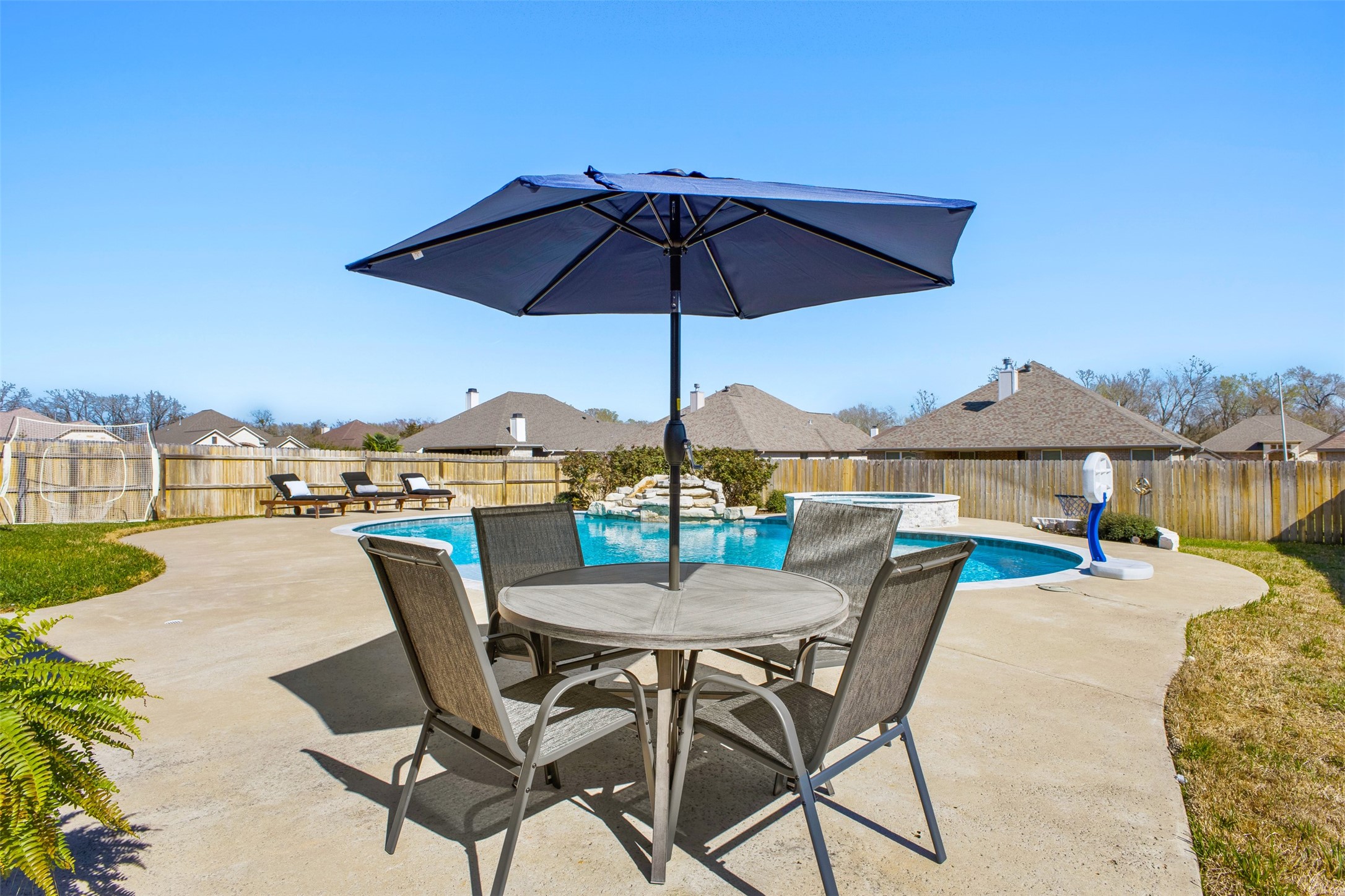 3010 Nobel Court Bryan, TX 77808 - Photo 8 of 23 a view of a patio with furniture and backyard