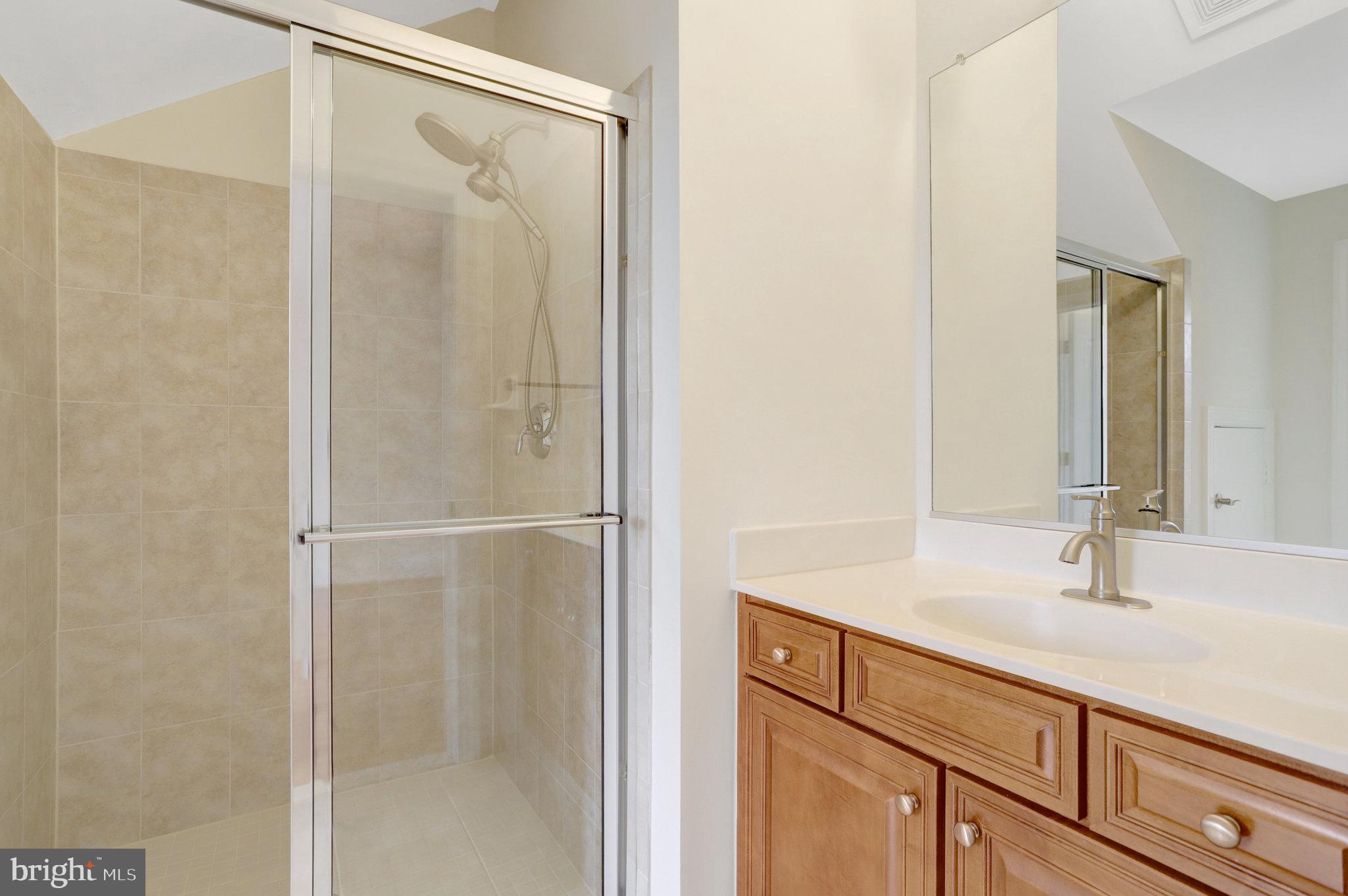 1852 Carpenter Road Alexandria, VA 22314 - Photo 54 of 63 a bathroom with a sink and a mirror