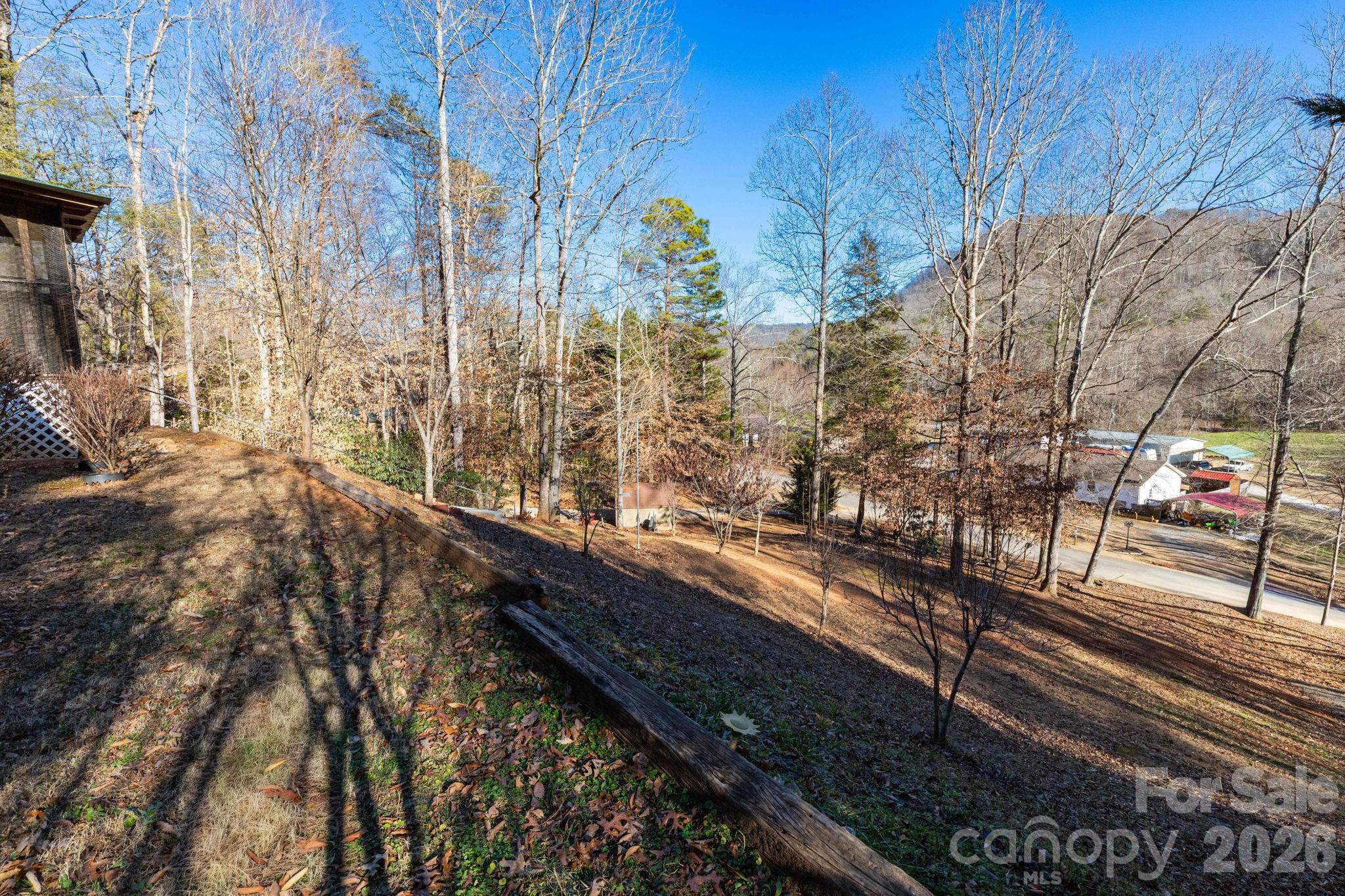 87 Hickory Nut Trace Old Fort, NC 28762 - Photo 20 of 26 a view of a yard from a balcony