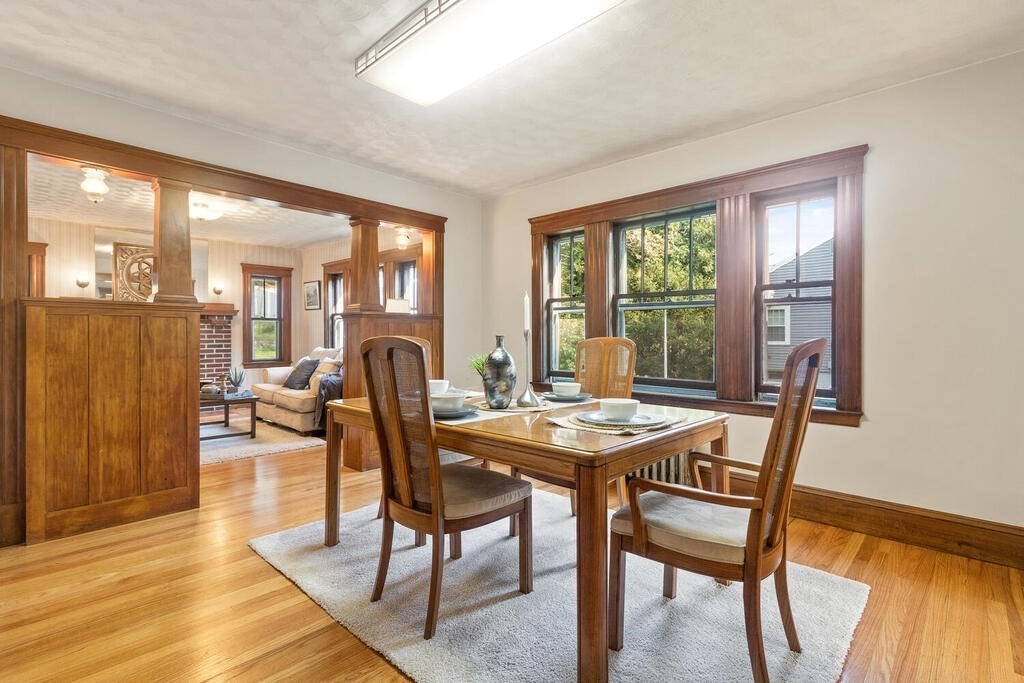 35 Brook Street Wakefield, MA 01880 - Photo 8 of 33 a view of a dining room with furniture window and outside view