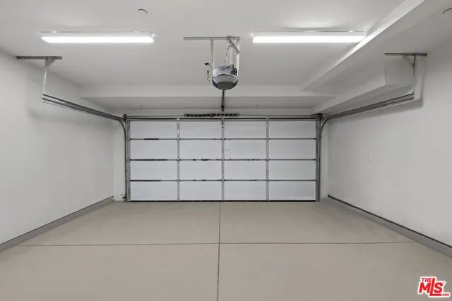 a view of a garage