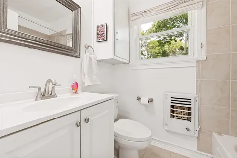 a bathroom with a sink and a toilet