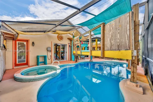 a view of outdoor space with seating