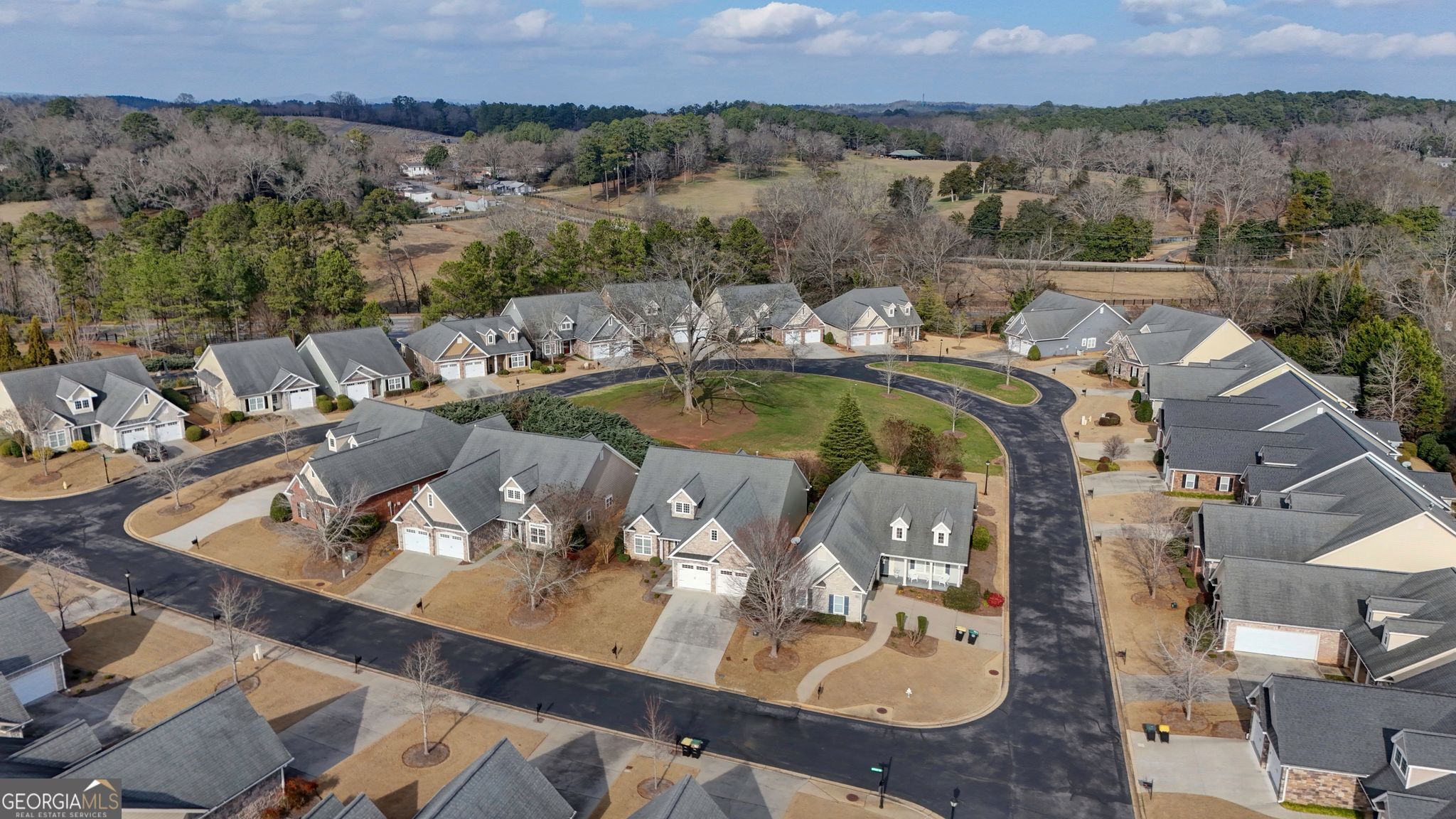 115 Carriage Way Southeast Rome, GA 30161 - Photo 3 of 39 an aerial view of a house with a swimming pool