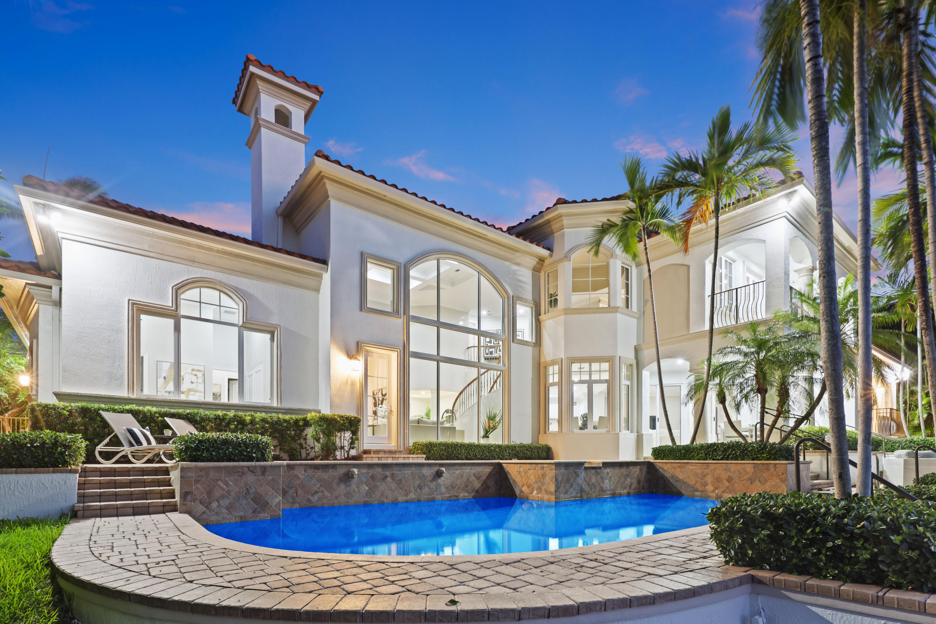 723 Marble Way Boca Raton, FL 33432 - Photo 63 of 89 Back of Home Twilight