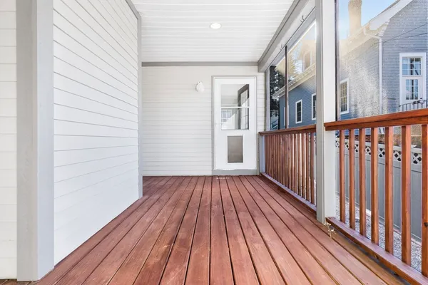 wooden floor on a balcony