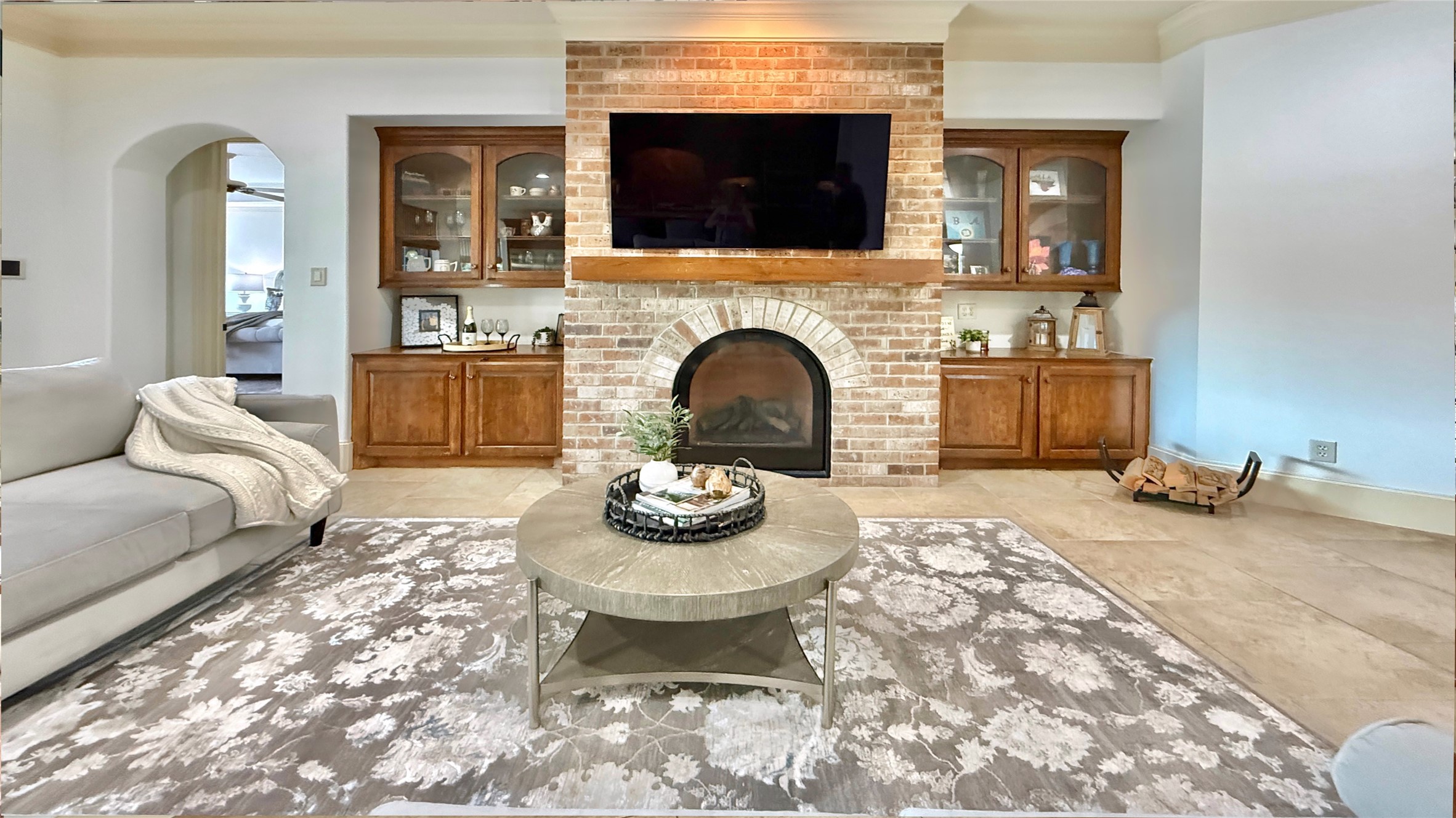 25207 Hideaway Run Drive Spring, TX 77389 - Photo 14 of 49 Gas log firepalce, built in cabinetry & custom mantle