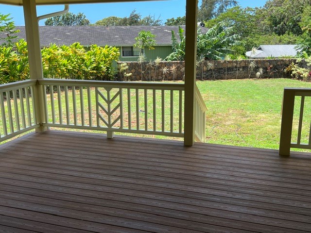 3880 Aka Road Koloa, HI 96756 - Photo 9 of 29 a view of a balcony with an ocean view