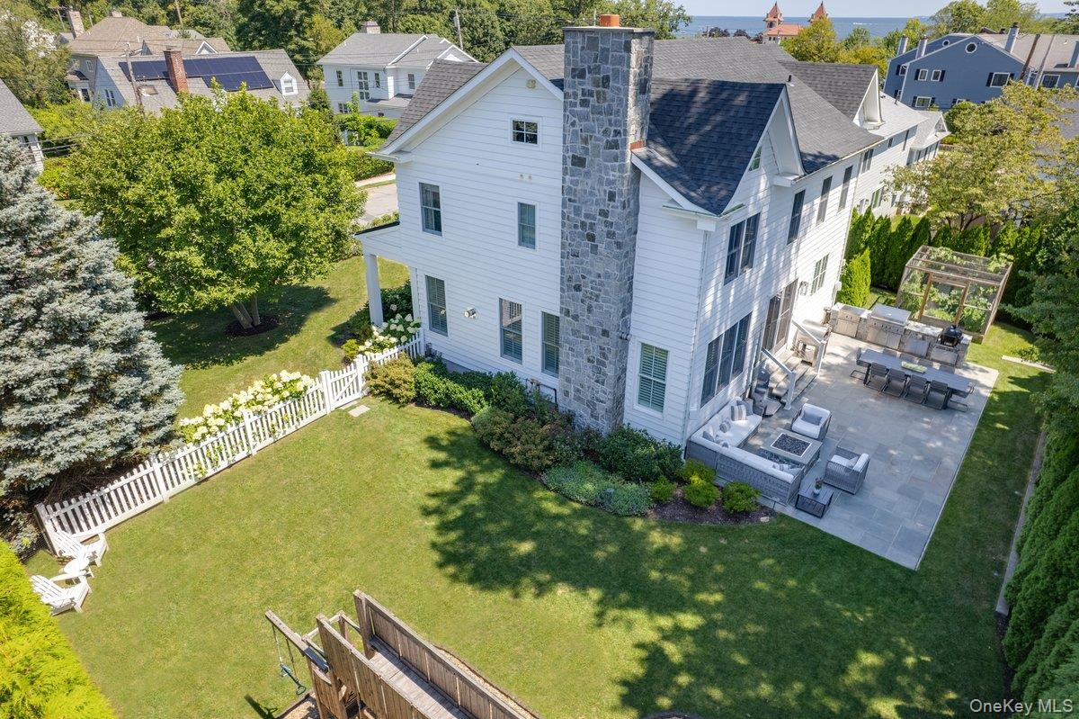 100 Dearborn Avenue Rye, NY 10580 - Photo 44 of 49 an aerial view of residential house with outdoor space and swimming pool