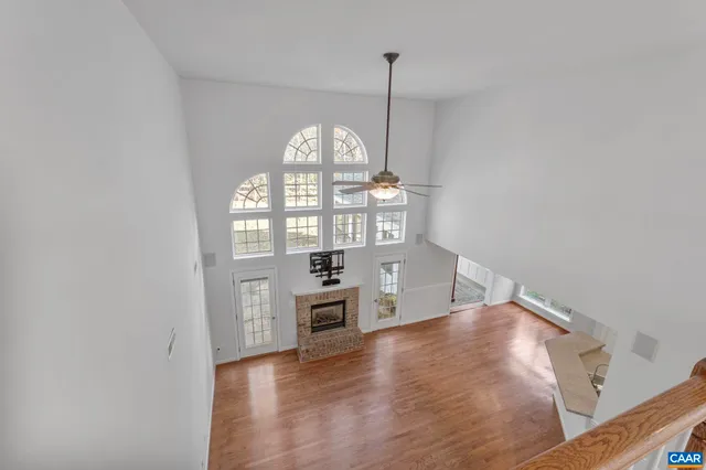 a view of a golf course with a trees