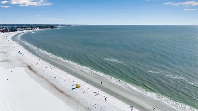 a view of an ocean beach