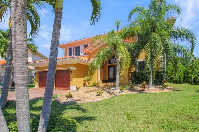 a view of a building with a swimming pool
