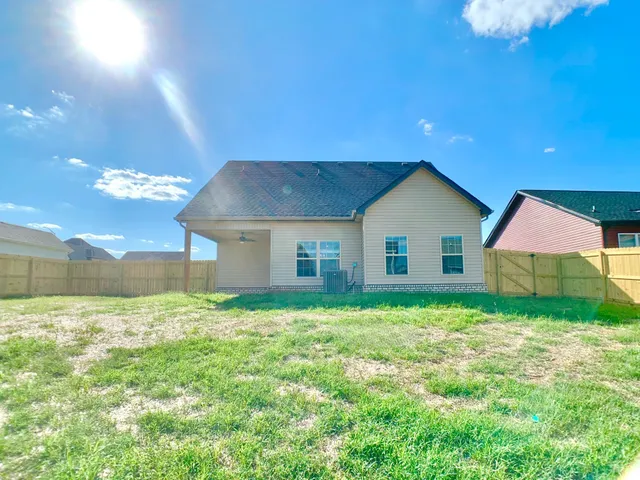 a house view with a garden space