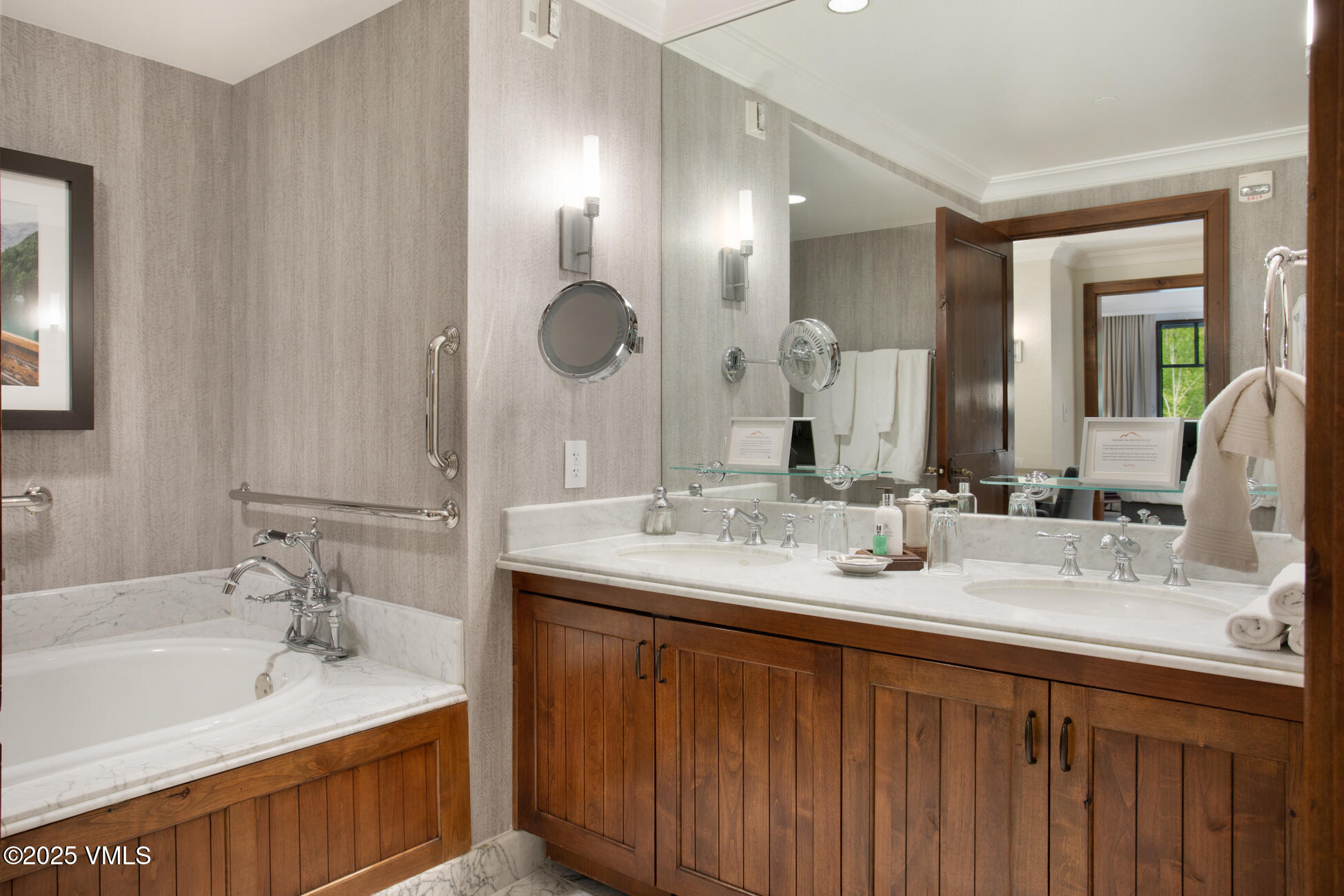100 Bachelor Ridge Road, Unit 3314 Avon, CO 81620 - Photo 17 of 58 a bathroom with a double vanity sink mirror and double