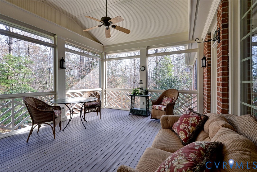 1613 River Ridge Williamsburg, VA 23185 - Photo 50 of 82 Sunroom / solarium with ceiling fan, lofted ceilin