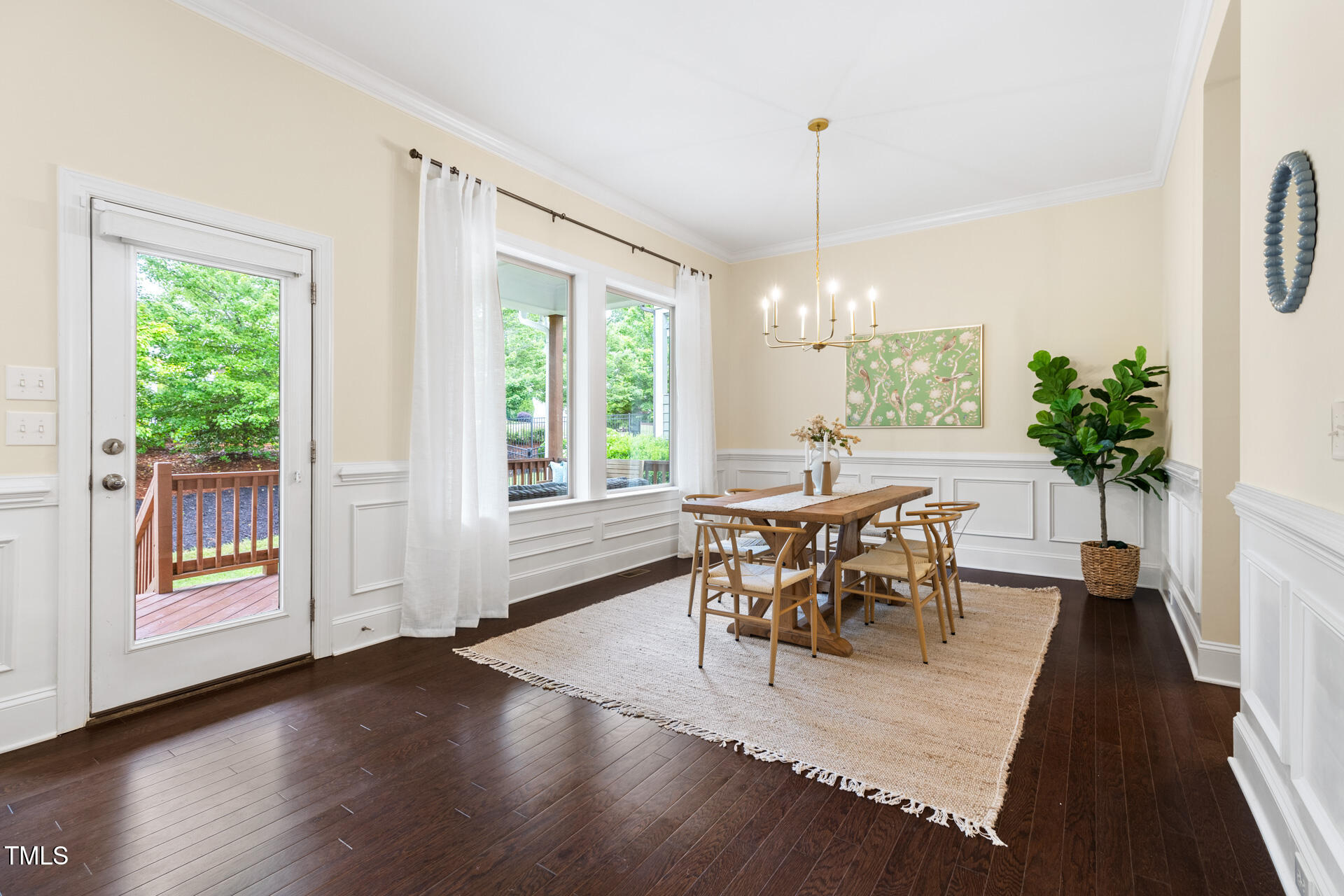 204 Mill Chapel Road Chapel Hill, NC 27517 - Photo 15 of 38 a dining room with furniture window wooden floor