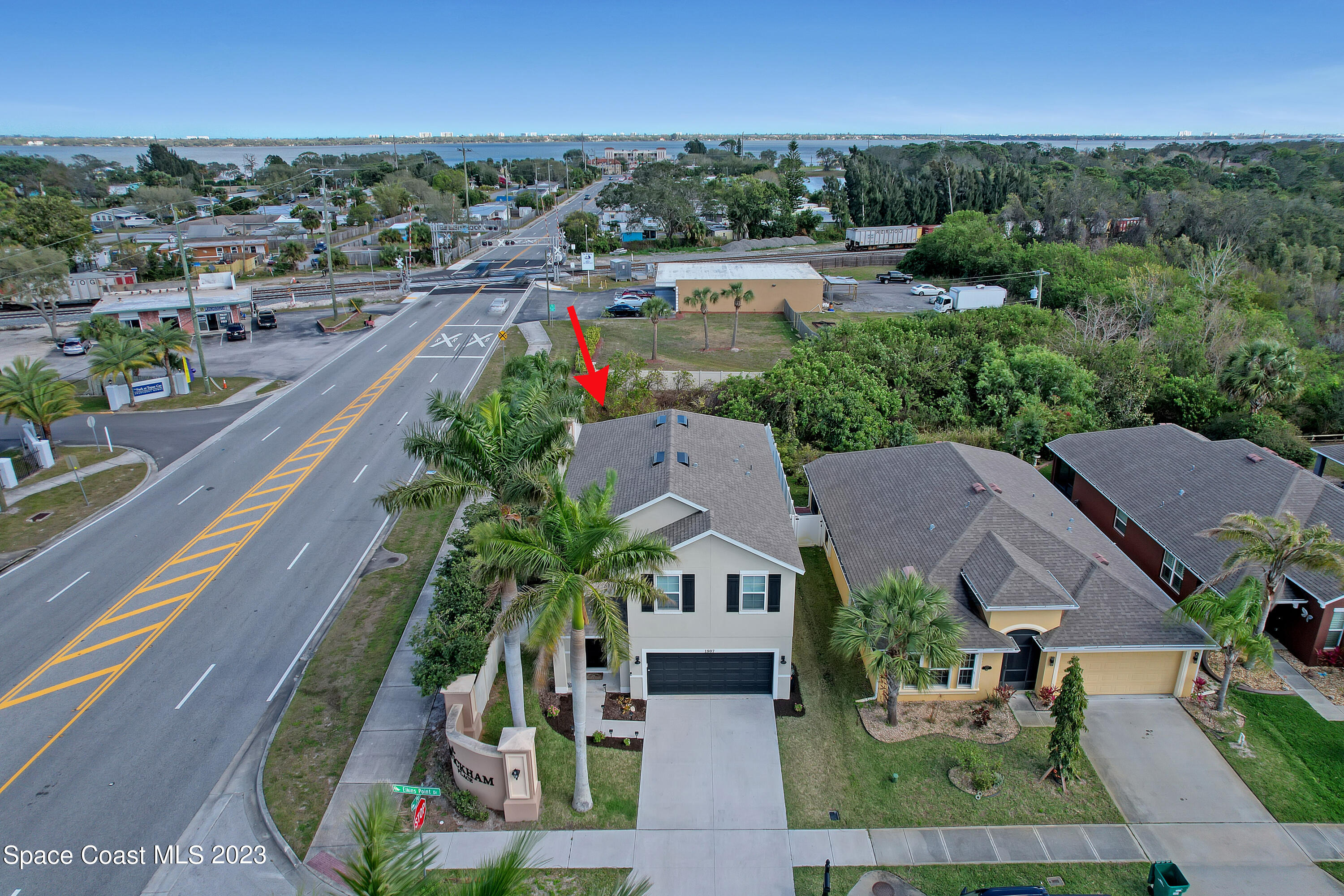1807 Elkins Point Melbourne, FL 32935 - Photo 48 of 52 an aerial view of a house