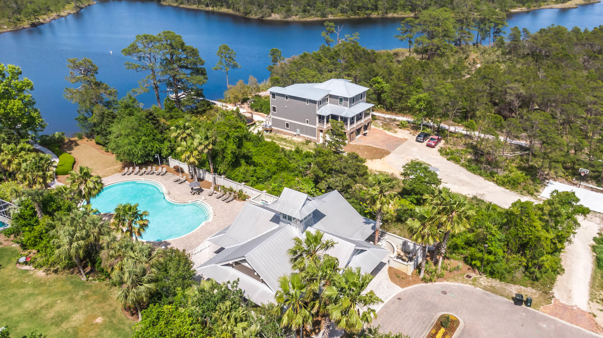Tbd Tbd Grand Pointe Dr Inlet Beach Inlet Beach, FL 32461 - Photo 16 of 20 an aerial view of a house with a yard