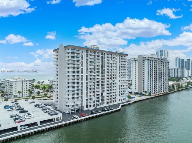 a view of a city with tall buildings