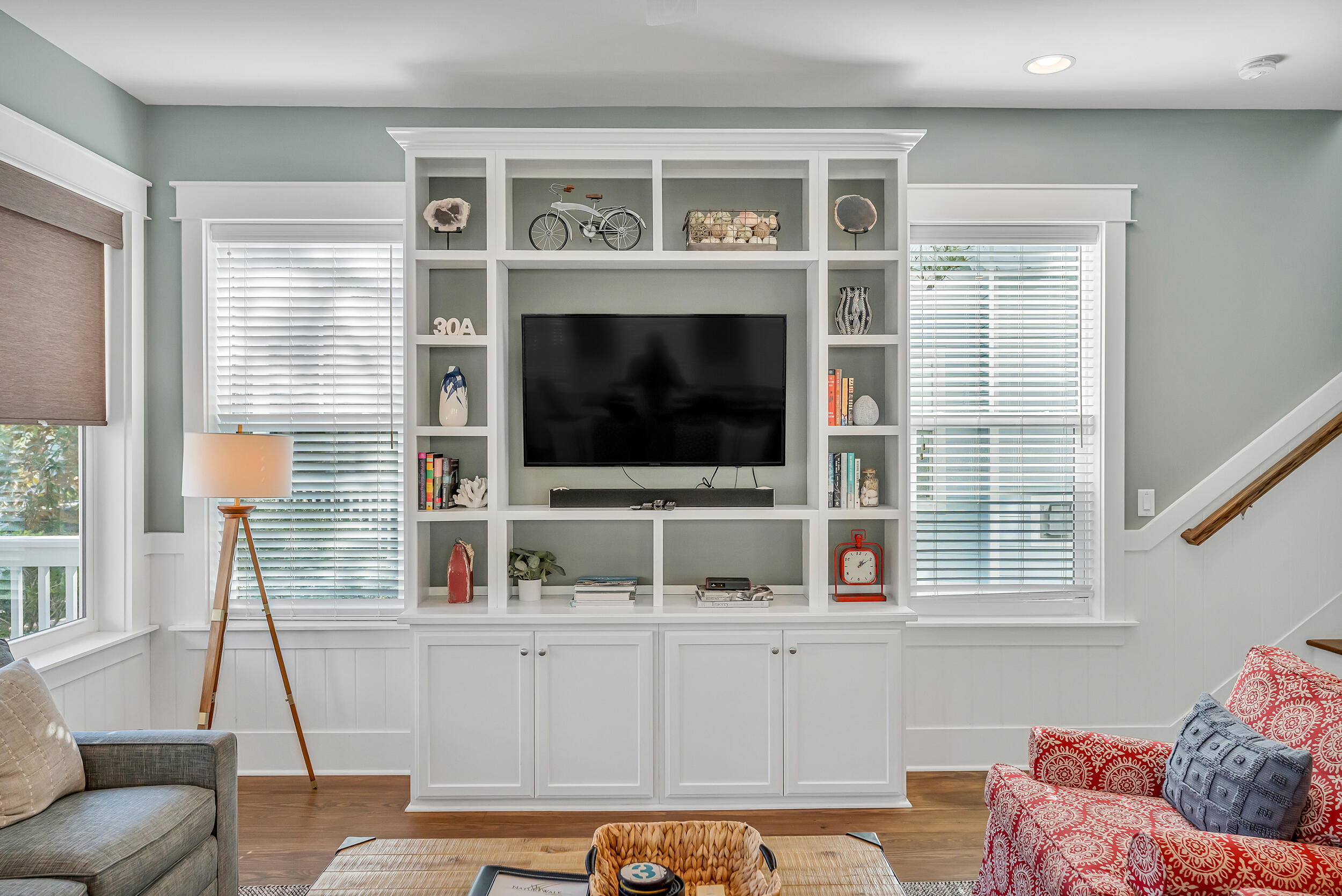 654 Flatwoods Forest Loop Santa Rosa Beach, FL 32459 - Photo 15 of 53 a living room with furniture and a flat screen tv