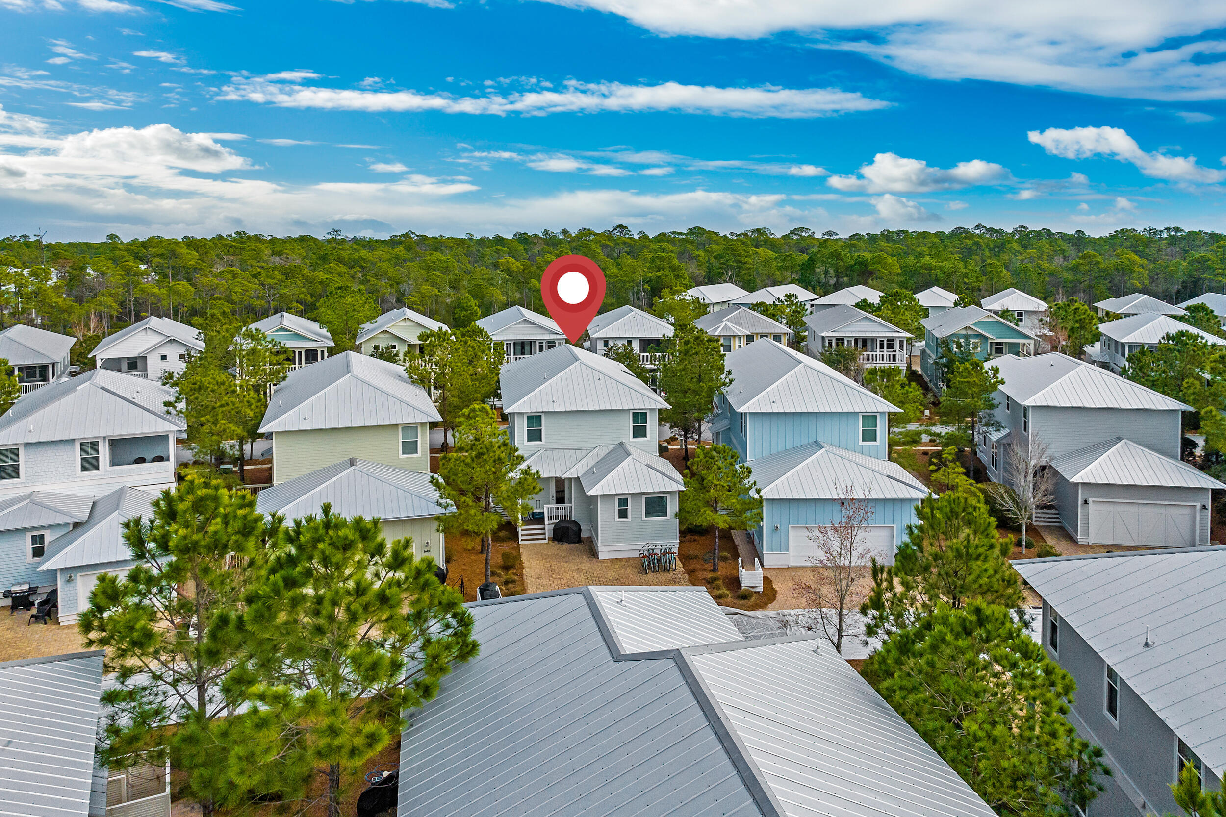 654 Flatwoods Forest Loop Santa Rosa Beach, FL 32459 - Photo 41 of 53 an aerial view of multiple house