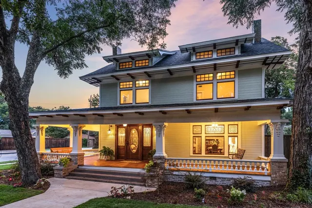 front view of a building with a street