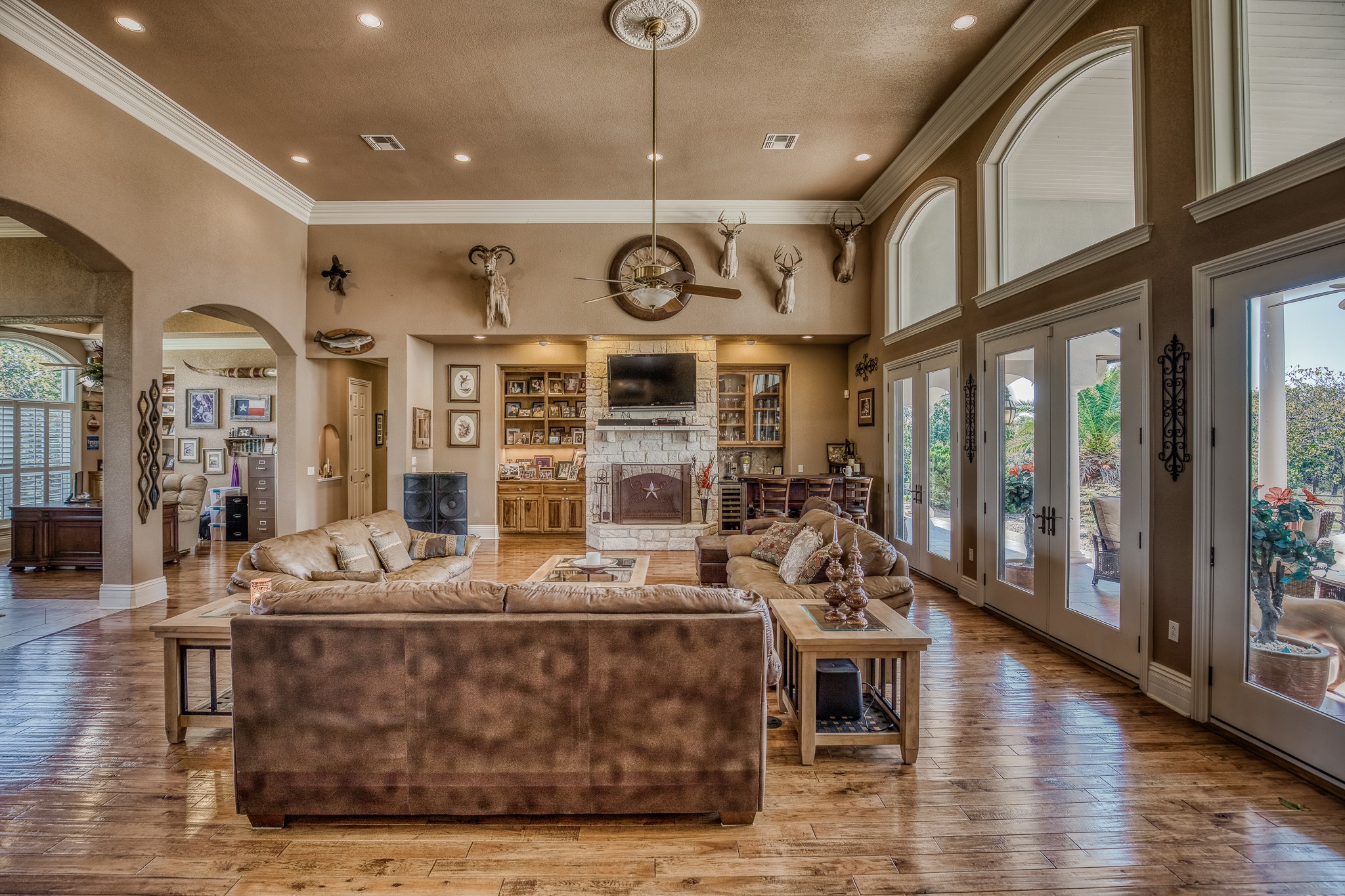 547 Powder Ridge Luling, TX 78648 - Photo 25 of 50 a large room with wooden floor
