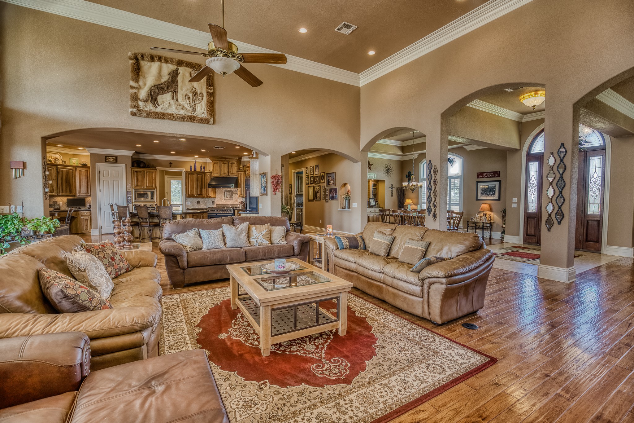 547 Powder Ridge Luling, TX 78648 - Photo 27 of 50 a living room with furniture and wooden floor