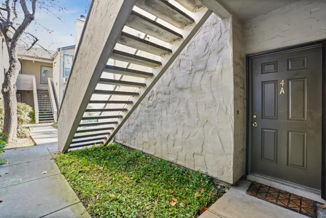 front view of a house with a street
