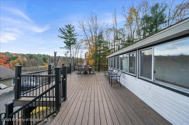 a view of balcony with chairs