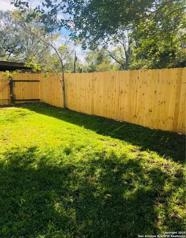 a view of an outdoor space and a yard