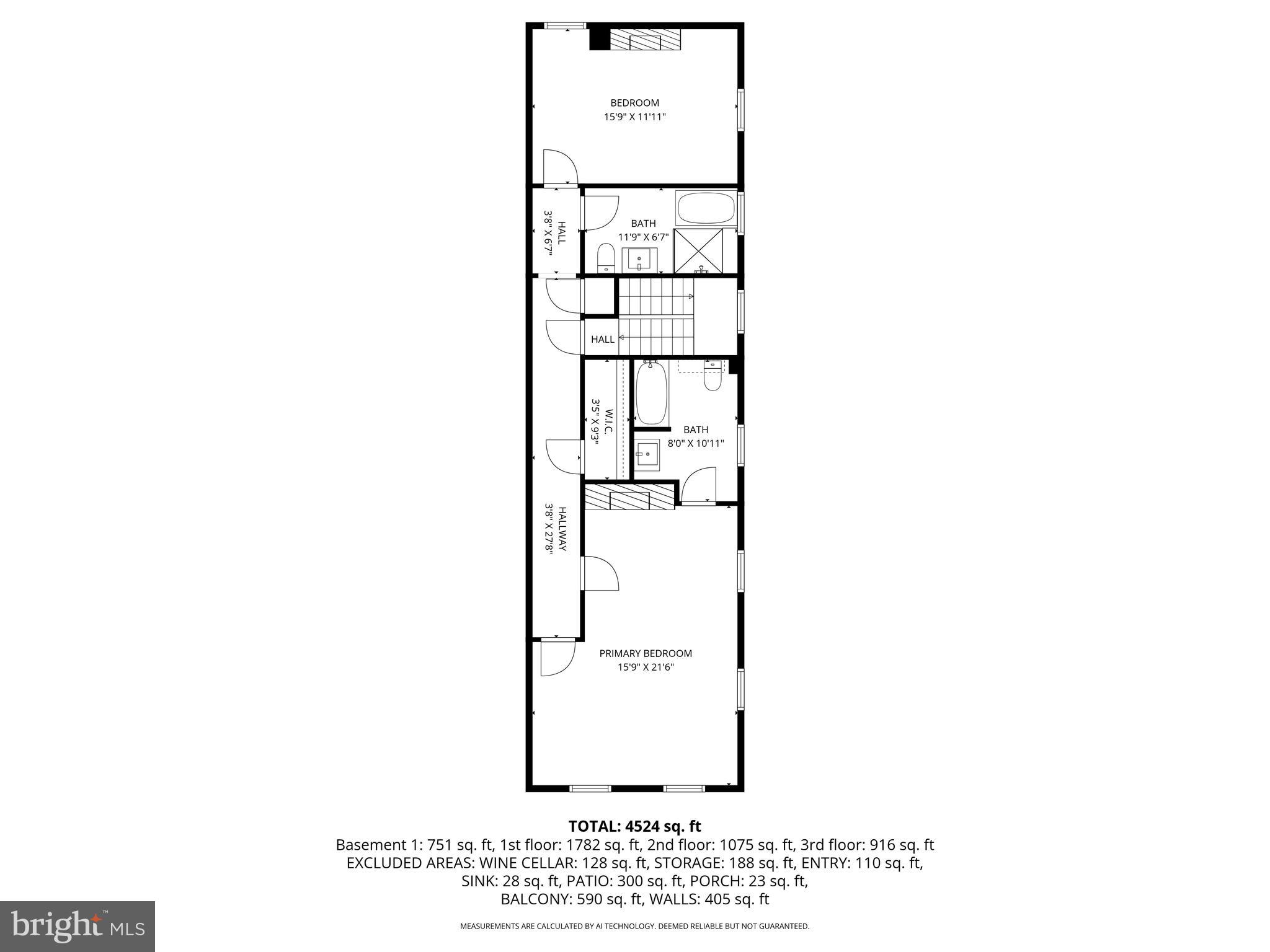 16 West Read Street Baltimore, MD 21201 - Photo 57 of 59 a picture of a floor plan