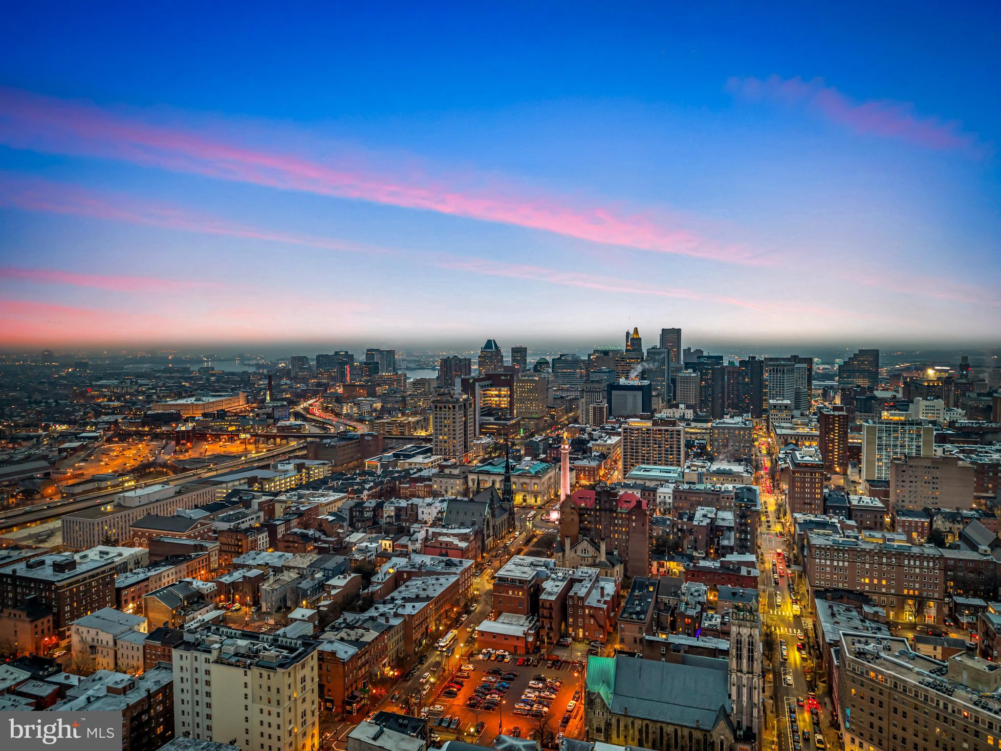 16 West Read Street Baltimore, MD 21201 - Photo 51 of 59 an aerial view of a city
