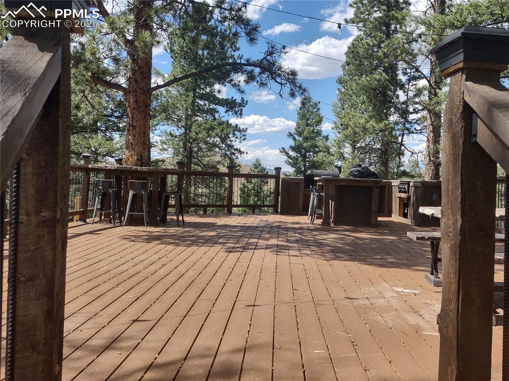 1176 Trail Creek Road Lake George, CO 80827 - Photo 13 of 48 a view of a backyard with sitting area