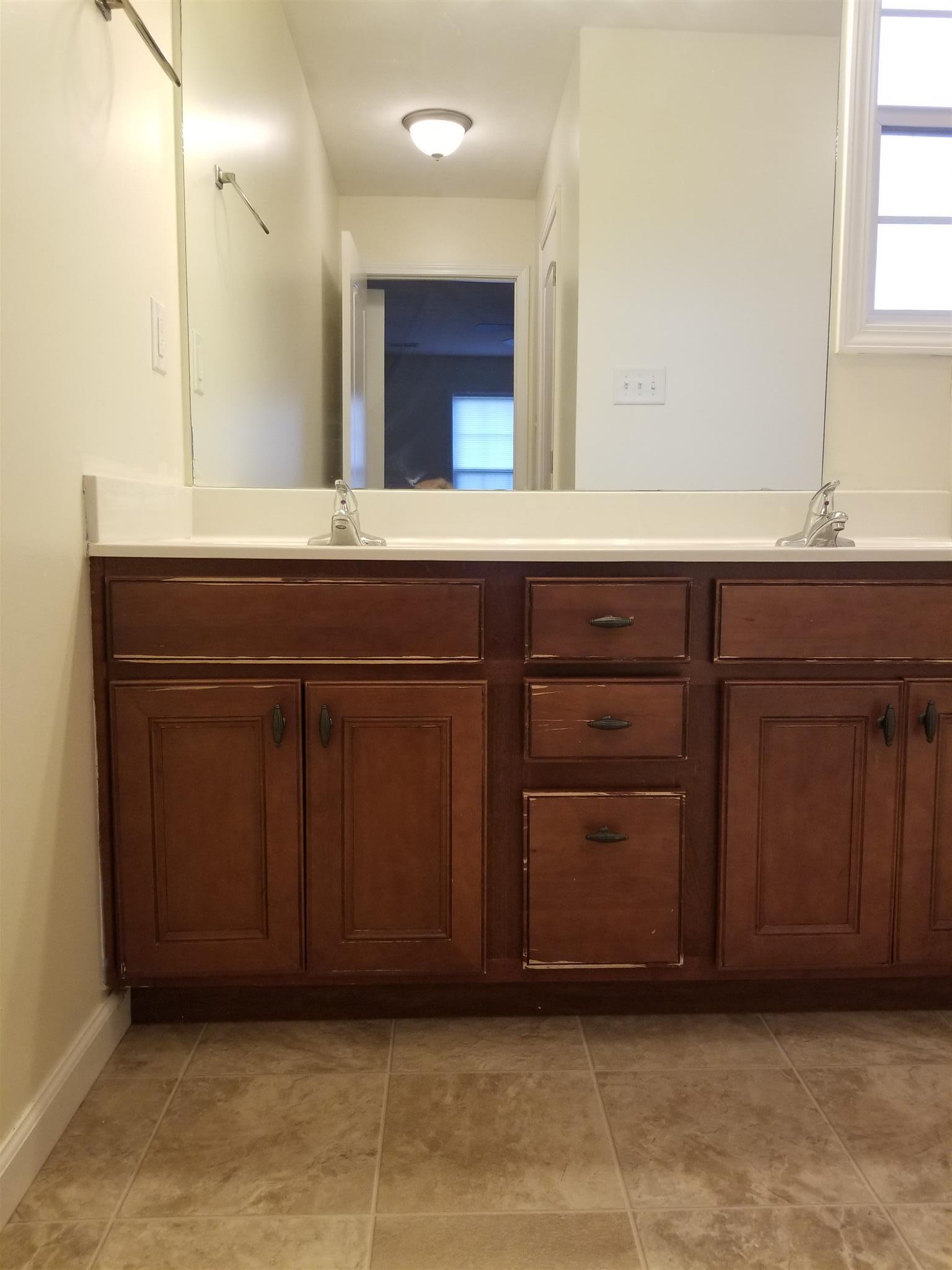 1537 Apache Way Clarksville, TN 37042 - Photo 13 of 19 a bathroom with a sink and a mirror