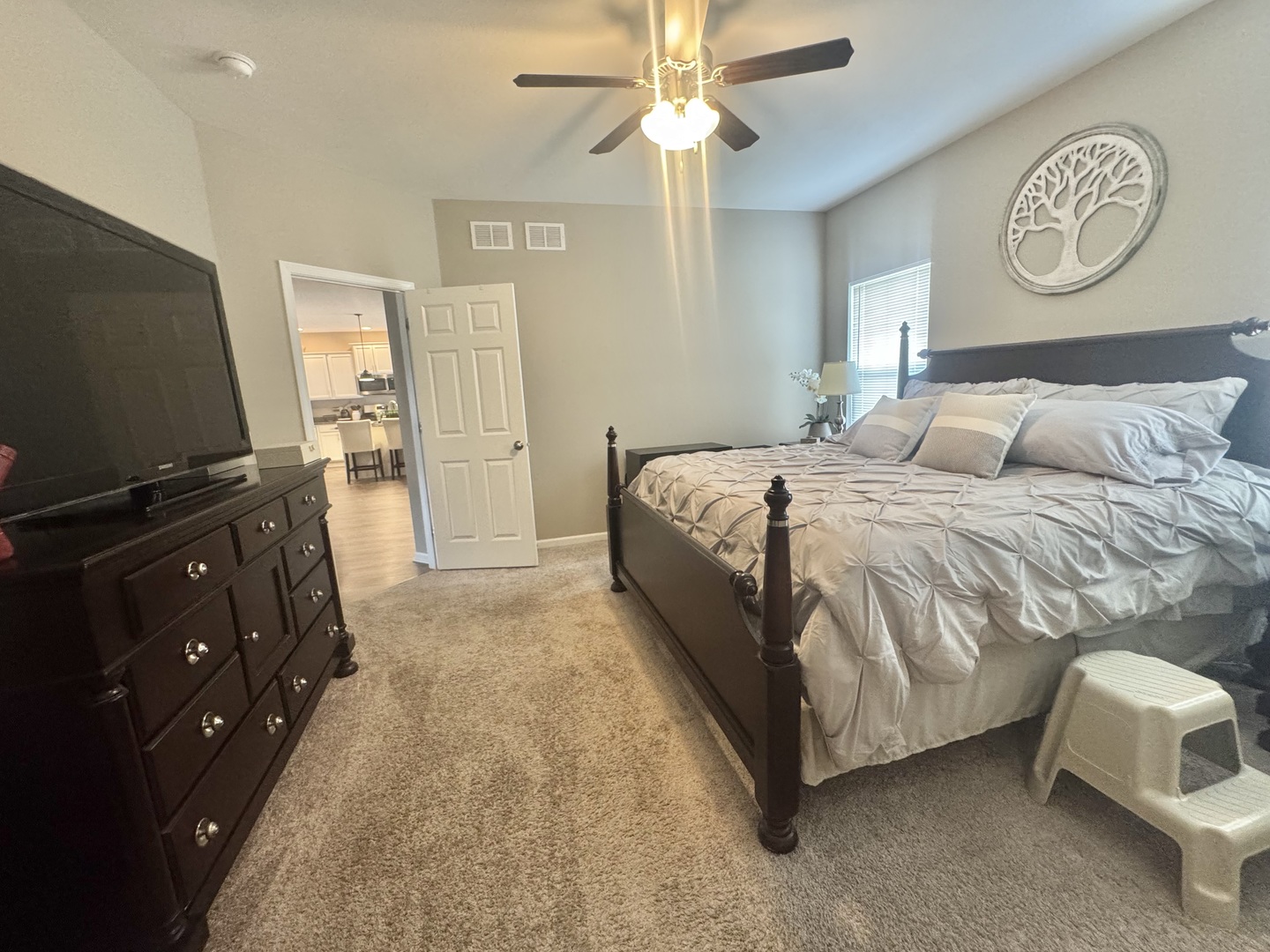 554 Stonebrook Drive Romeoville, IL 60446 - Photo 12 of 28 a bedroom with a bed and a television