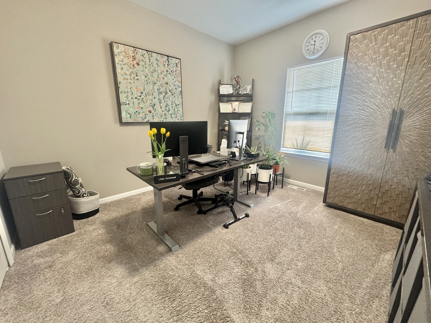 554 Stonebrook Drive Romeoville, IL 60446 - Photo 17 of 28 a workspace with furniture and a window