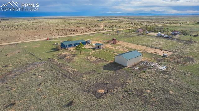 19290 Loop Road Colorado Springs, CO 80928 - Photo 37 of 39 Bird's eye view with a rural view