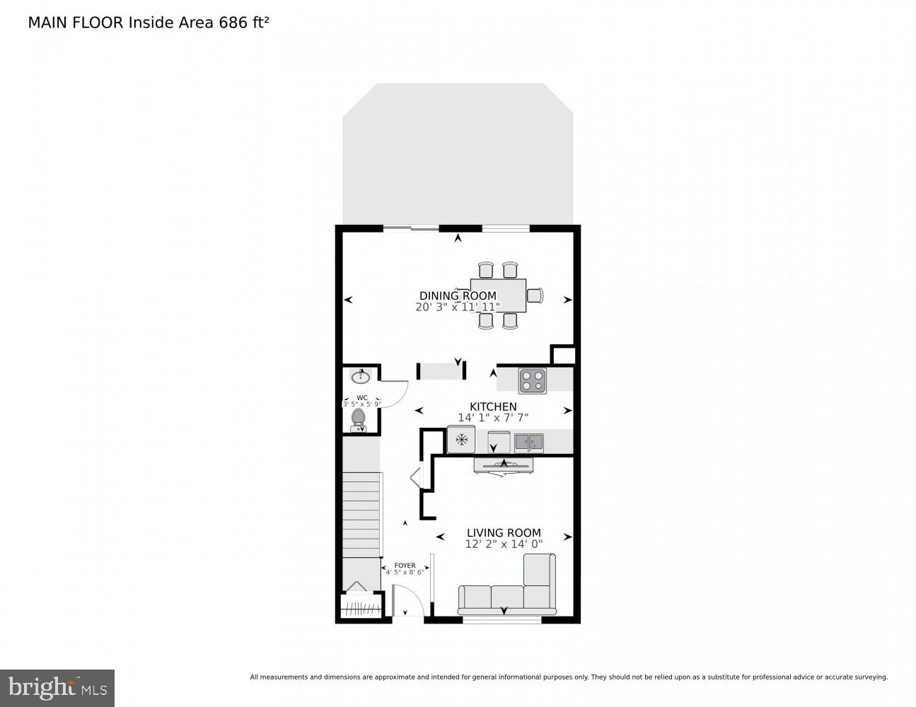 10902 Harpers Square Court Reston, VA 20191 - Photo 33 of 34 Main level floor plan