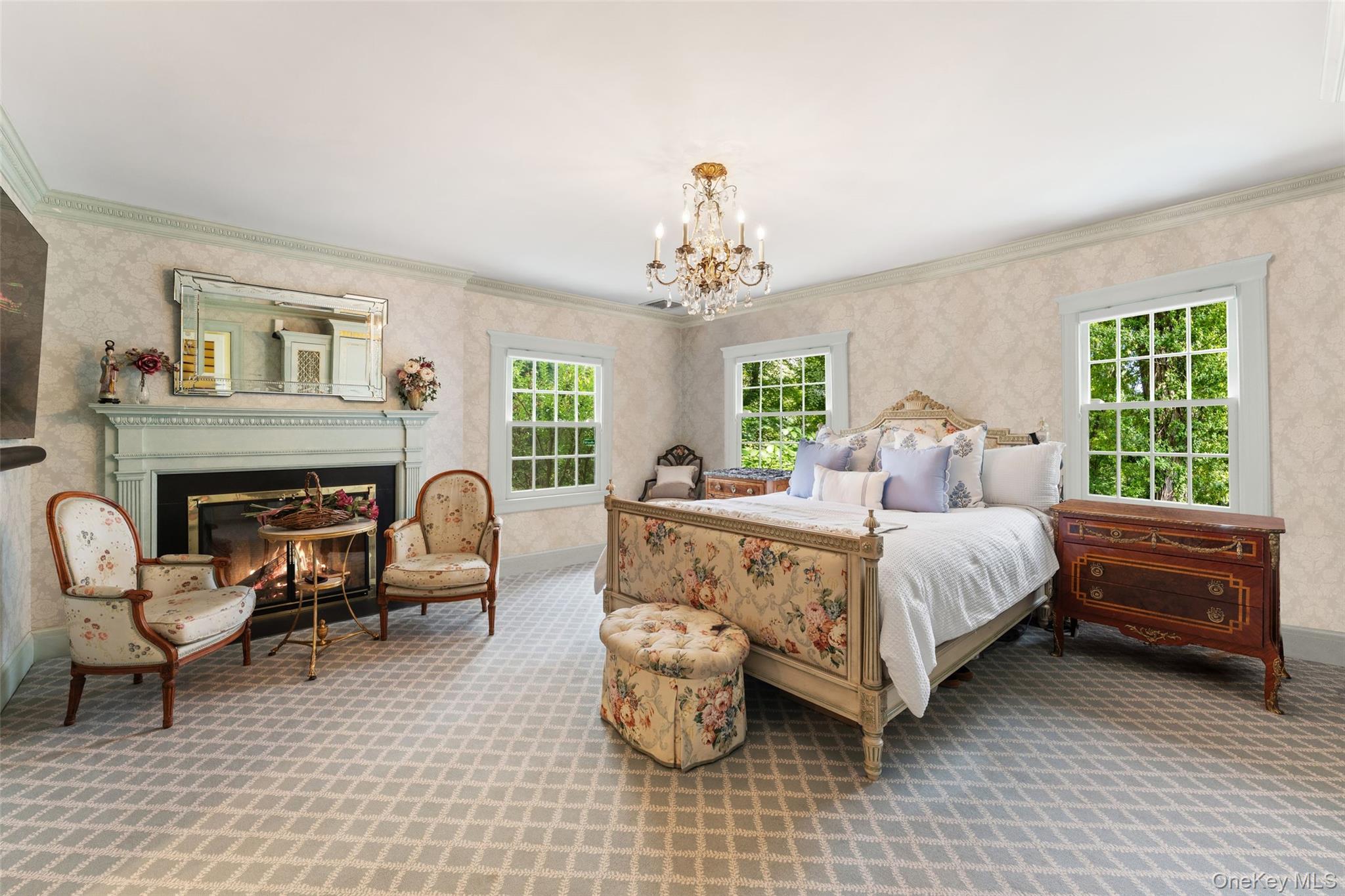 21 Dolma Road Scarsdale, NY 10583 - Photo 21 of 46 Primary Bedroom with gas fireplace