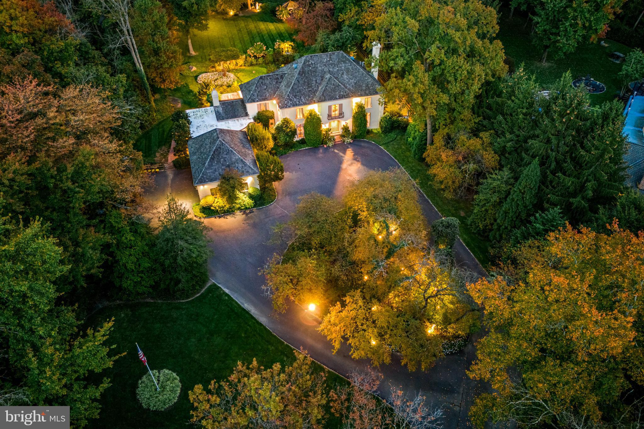 71 Tunbridge Road Haverford, PA 19041 - Photo 53 of 82 Aerial view of 2 + acre property