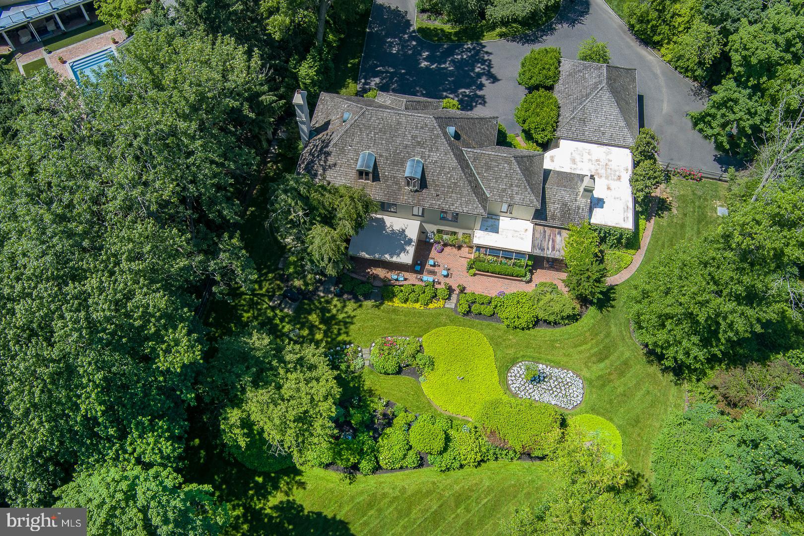 71 Tunbridge Road Haverford, PA 19041 - Photo 71 of 82 Aerial view of rear patios & yard