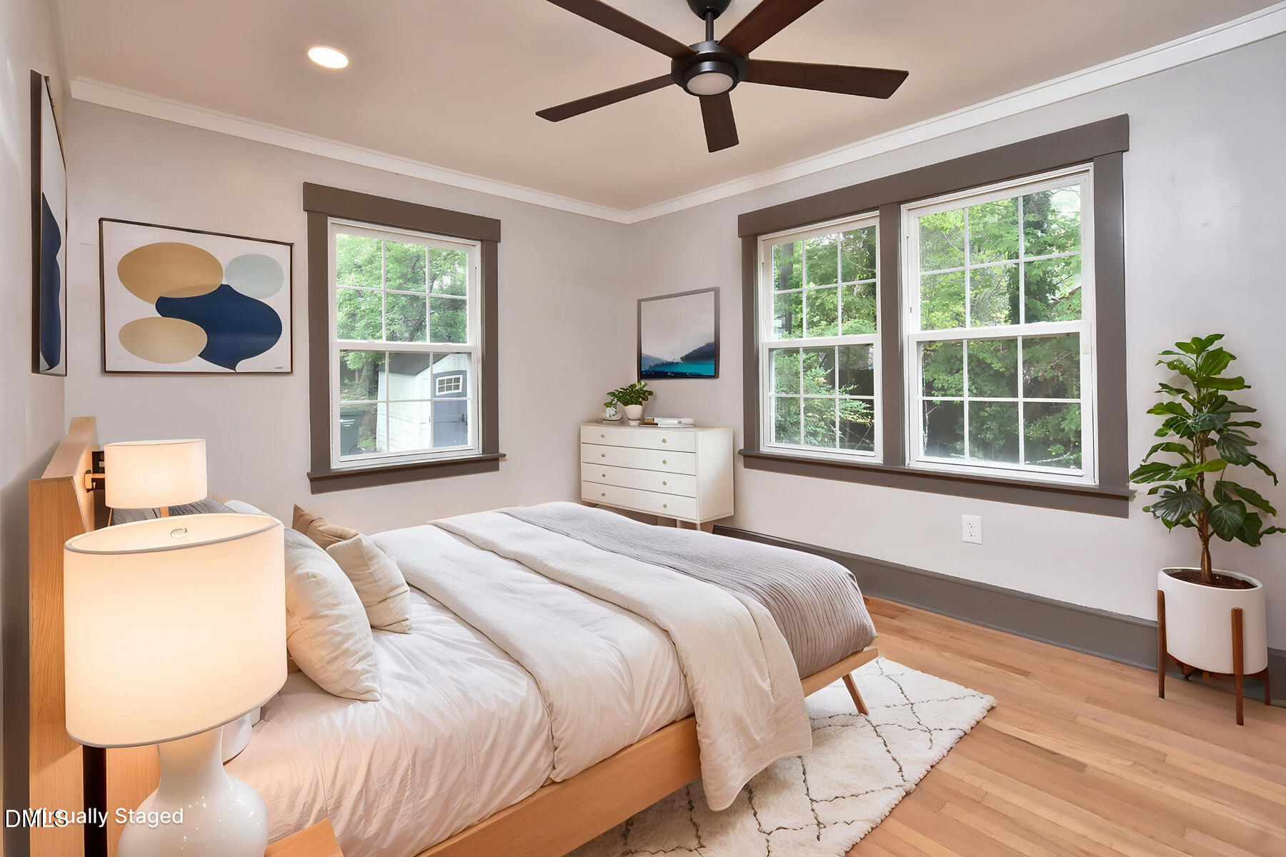 1837 Forest Road Durham, NC 27705 - Photo 17 of 25 Staged bedroom 2